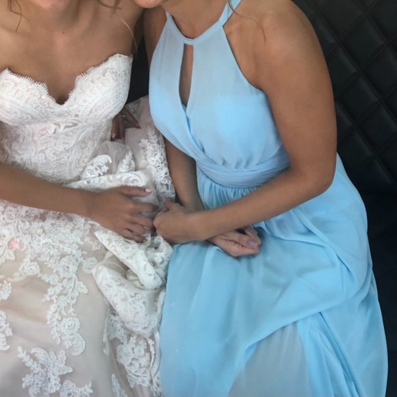 Jasmine - B2 B203004 Bridesmaid Dress Powder Blue - Picture 6 of 8